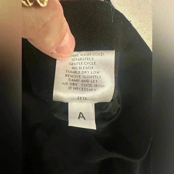 Eileen Fisher Women's Stretch Pull on Pants Large Black EUC - Picture 5 of 6